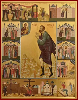 Saint Prokopius of Ustyug. Artist: Russian icon
