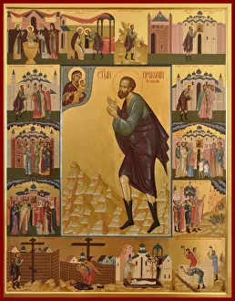 Wonderworker Prints: Saint Prokopius of Ustyug. Artist: Russian icon