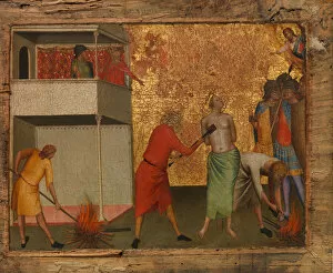 Torture Gallery: Saint Reparata Tortured with Red-Hot Irons. Creator: Bernardo Daddi