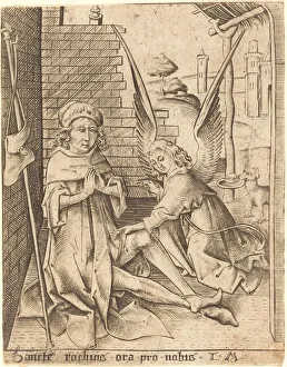 St Rocco Prints: Saint Roch, c. 1490 / 1500. Creator: Israhel van Meckenem