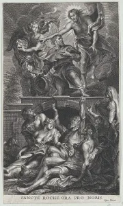 St Rocco Prints: Saint Roch, ca. 1705-24. Creator: Anon