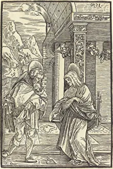 Hans Schäufelein Prints: Saint Roch and Saint Sebastian, 1510. Creator: Hans Schäufelein the Elder
