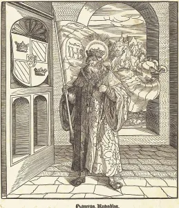 Beck Leonhard Prints: Saint Rudolfus, 1516/1518. Creator: Leonhard Beck