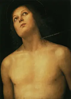 Wound Prints: Saint Sebastian, 1493. Creator: Perugino