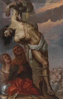 Saint Sebastien Prints: Saint Sebastian, 1615-1620. Creator: Giovanni Lanfranco