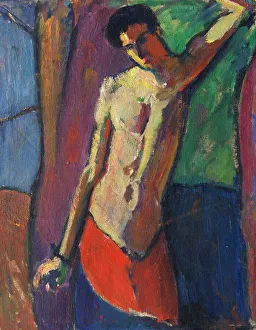 Sebastian Prints: Saint Sebastian, 1911-1912. Creator: Stenner, Hermann (1891-1914)