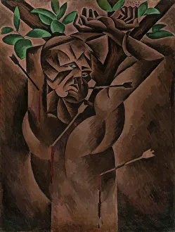 Futurism Prints: Saint Sebastian, 1912. Creator: Kubista; Bohumil (1884-1918)