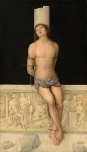 Arrow Prints: Saint Sebastian, c. 1505. Creator: Amico Aspertini