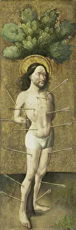 Saint Sebastien Prints: Saint Sebastian, c.1460. Creator: Master ES