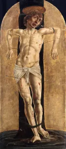 Roman Soldier Gallery: Saint Sebastian, ca 1484. Artist: Tura, Cosimo (before 1431-1495)