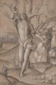 Gerolamo Prints: Saint Sebastian, ca. 1524. Creator: Gerolamo Giovenone