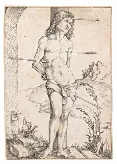 Christian Saint Collection: Saint Sebastian at the Column, c. 1500. Creator: Dürer, Albrecht (1471-1528)