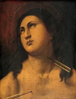 Sebastian Prints: Saint Sebastian. Creator: Unknown