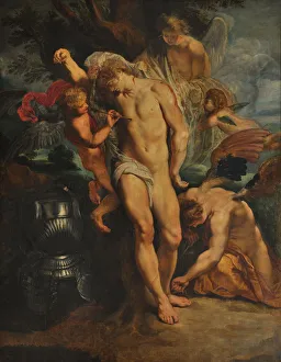 Roman Soldier Gallery: Saint Sebastian Tended by Angels