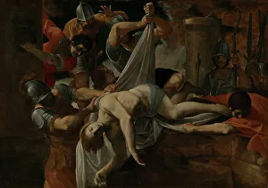 Killed Prints: Saint Sebastian Thrown into the Cloaca Maxima, 1612. Creator: Lodovico Carracci