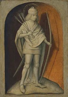 Attributes Prints: Saint Sebastian (verso), 1480. Creator: Master of the Magdalen Legend