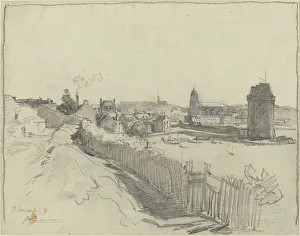 Louis Auguste Lepere Prints: Saint Servan, 1917. Creator: Auguste Lepere