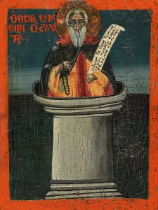 Syrian Prints: Saint Simeon the Stylite, 1807. Creator: Greek School