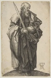 St Simon Prints: Saint Simon, 1523. Creator: Albrecht Durer