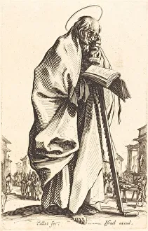 St Simon Prints: Saint Simon, published 1631. Creator: Jacques Callot