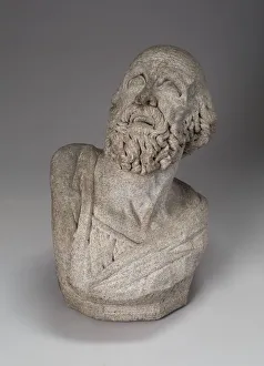 Bust Gallery: Saint Stephen, 1860. Creator: William Rimmer