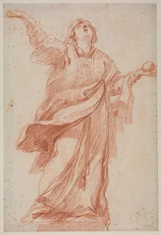 Saint Stephen in Ecstasy, second third 1700s. Creator: Edme Bouchardon (French, 1698-1762)