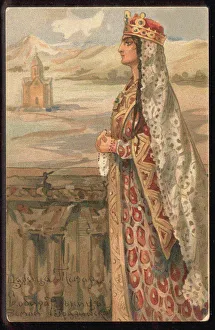 Tamar Prints: Saint Tamar of Georgia, Second Half of the 19th cen Artist: Anonymous