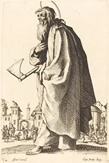 St Jude Prints: Saint Thaddeus, published 1631. Creator: Jacques Callot