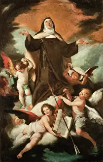 Bernardo 1581 1644 Prints: Saint Theresa in Glory, 1620s. Creator: Strozzi, Bernardo (1581-1644)