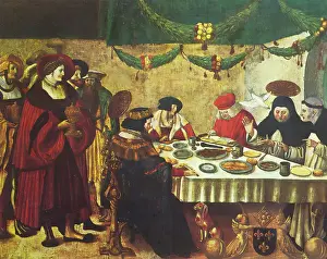 Friar Prints: Saint Thomas of Aquin at the Table of King Louis the Saint