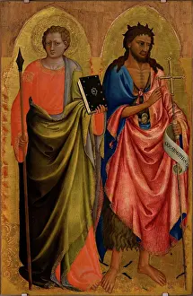 Biblerenaissancepainting Prints: Saint Thomas and Saint John the Baptist