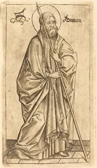 Saint Thomas (?) or Saint Simon (?), c. 1470 / 1480. Creator: Israhel van Meckenem