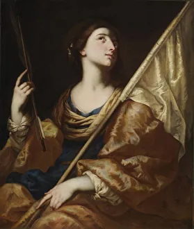 St Ursula Prints: Saint Ursula, ca. 1650. Creator: Bernardo Cavallino