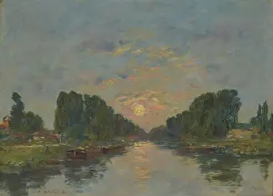 Silence Prints: Saint-Valery-sur-Somme. Moonlight on the canal