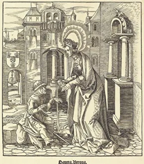 Beck Leonhard Prints: Saint Verona, 1516/1518. Creator: Leonhard Beck