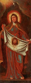 Wood Board Prints: Saint Veronica, 1720 around. Creator: Unknown