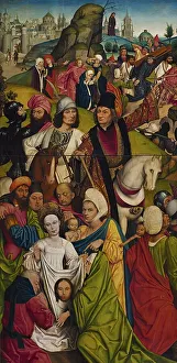 Saint Veronica and a group of Knights, 1477. Creator: Derick Baegert