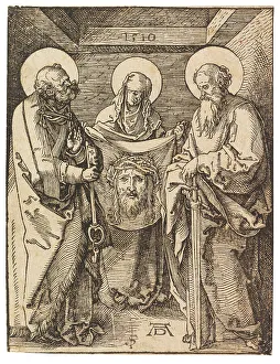 Albrecht 1471 1528 Prints: Saint Veronica between Saints Peter and Paul, 1510. Creator: Dürer, Albrecht (1471-1528)