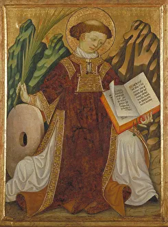 Saint Vincent Prints: Saint Vincent, ca 1430. Artist: Zaortiga, Bonanat (active 15th century)