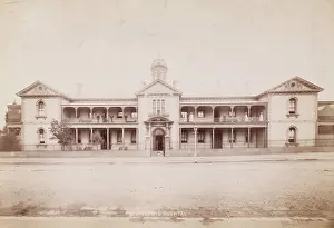 Saint Vincent's Hospital, Sydney: exterior, [between 1880 and 1889?]. Creator: Charles Bayliss.<br> Saint Vincent's Hospital, Sydney: exterior, [between 1880 and 1889?]