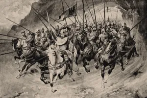 Bedrich Smetana Prints: Saint Wenceslas and his Blanik knights set off from the mountain
