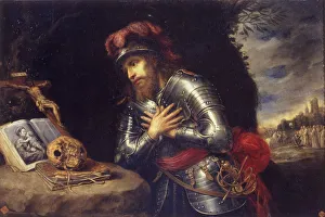 Armor Prints: Saint William of Gellone. Artist: Pereda y Salgado, Antonio, de (1611-1678)