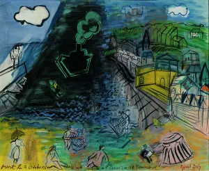Dufy Prints: Sainte-Adresse, le cargo noir, 1951. Creator: Dufy, Raoul (1877-1953)