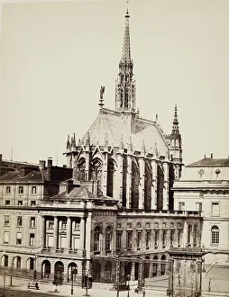 Baldus Prints: Sainte-Chapelle, Paris, between 1860 and 1870. Creator: Edouard Baldus