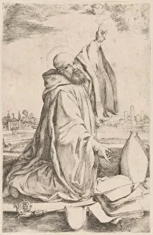 Caletti Giuseppe Gallery: A sainted bishop of the Benedictine order... 1620-30. Creator: Giuseppe Caletti