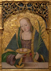 Breasts Prints: Saints Apollonia, Barbara, and Agatha, 1490 / 1500. Creator: Master Alejo