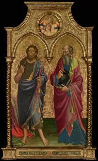 Roundel Prints: Saints John the Baptist and John the Evangelist, 1408. Creator: Mariotto di Nardo