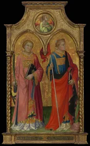 Roundel Prints: Saints Lawrence and Stephen, 1408. Creator: Mariotto di Nardo