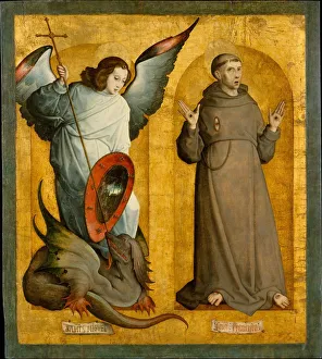 St Michael Gallery: Saints Michael and Francis, ca. 1505-9. Creator: Juan de Flandes, the Elder
