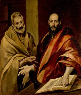 Apostle Prints: Saints Peter and Paul, 1587. Creator: El Greco